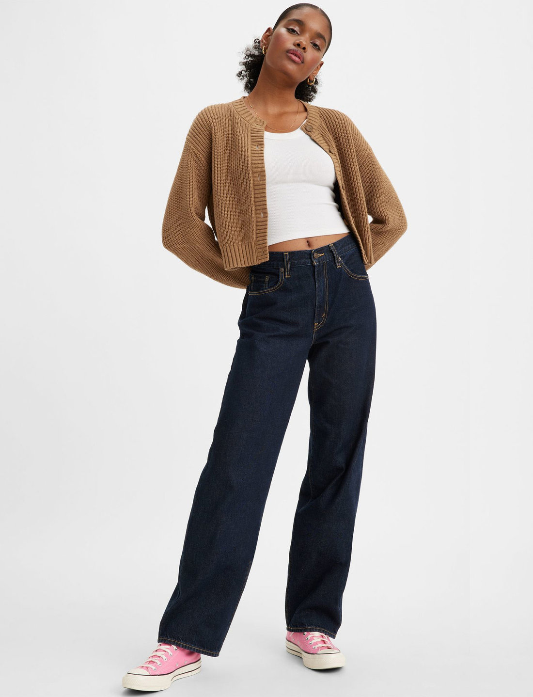LEVI S Women Baggy Dad Z2014 Dark Indigo Ri Wide leg jeans Boozt