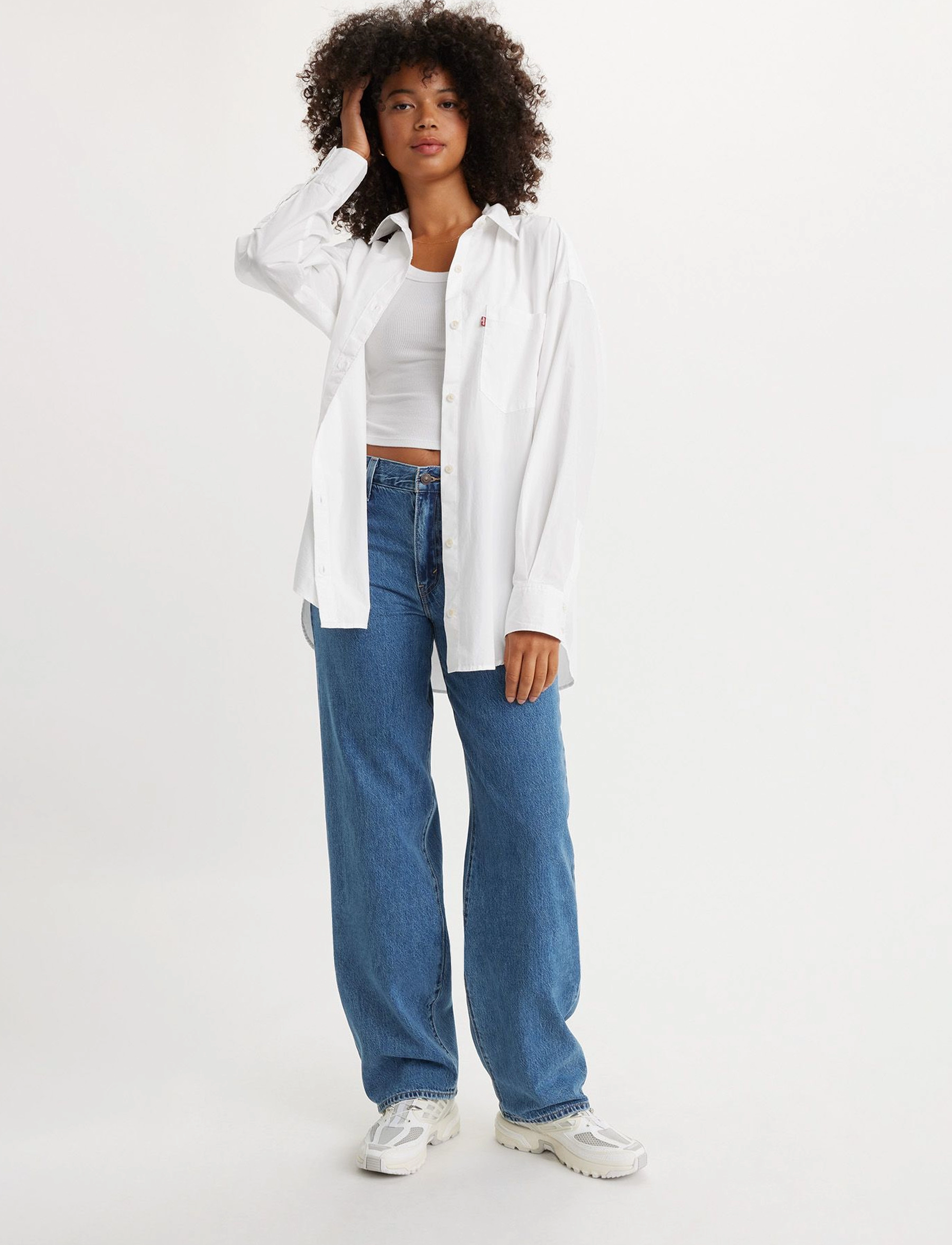 Levi's® BAGGY DAD HOLD MY PURSE - Jeans - MED INDIGO - FLAT FINISH / blue
