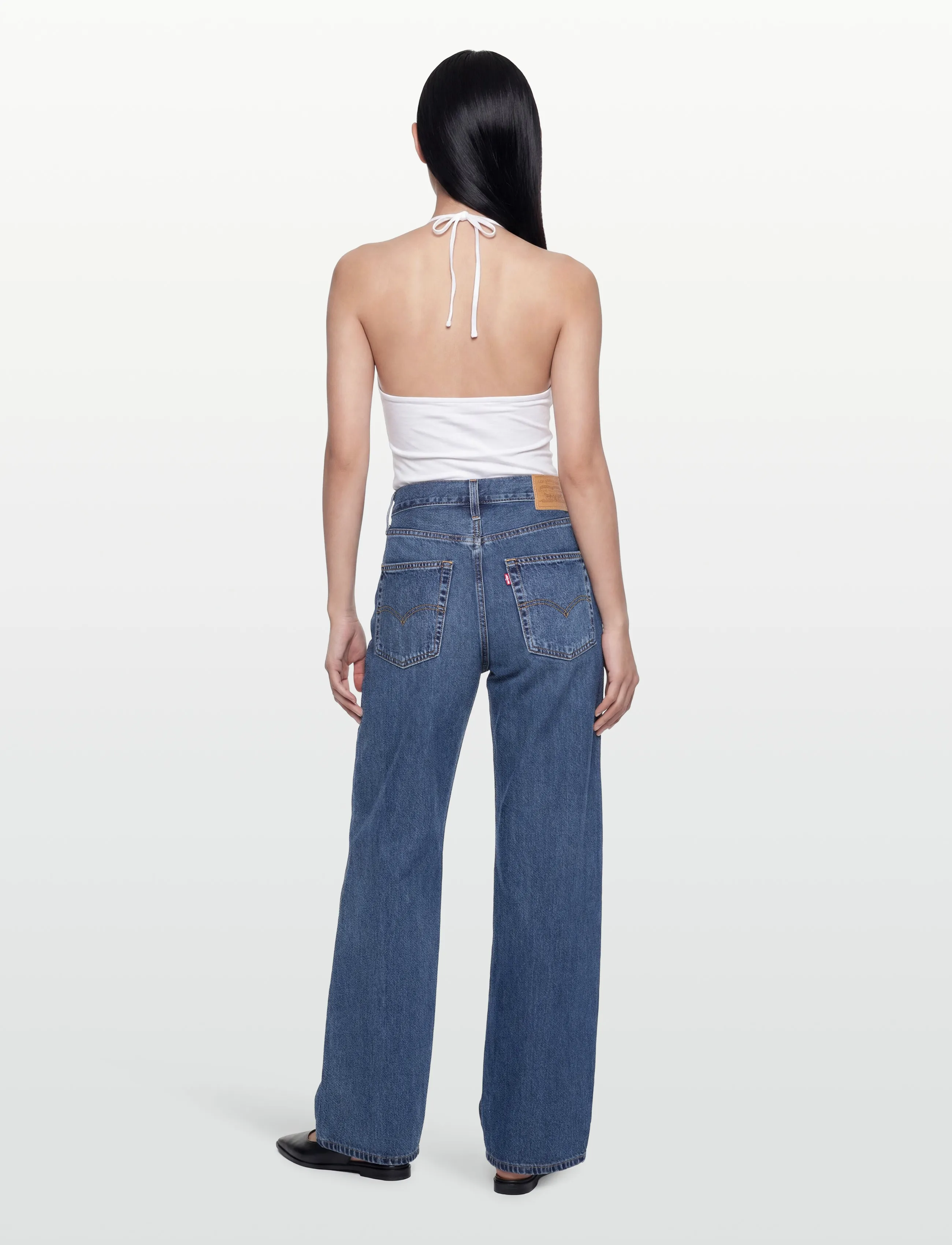 Levi's® - BAGGY DAD SHES NICE - wide leg jeans - dark indigo - worn in - 4