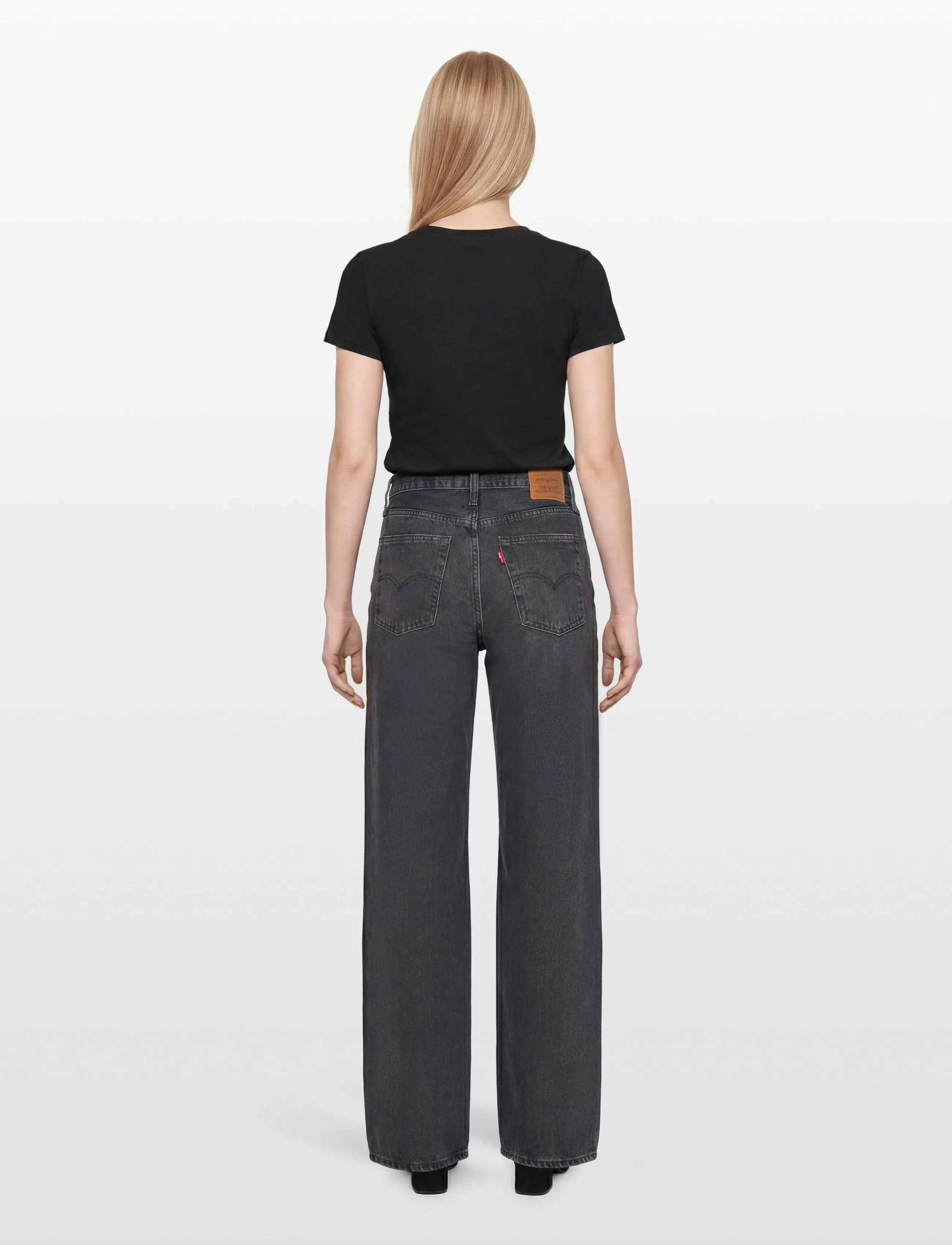 Levi's® - BAGGY DAD SHRINK UP - pantalons larges - blacks - 4