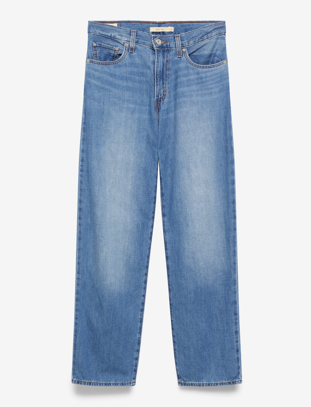 Levi's® - BAGGY DAD HEAVY CHECK - straight jeans - med indigo - worn in - 2