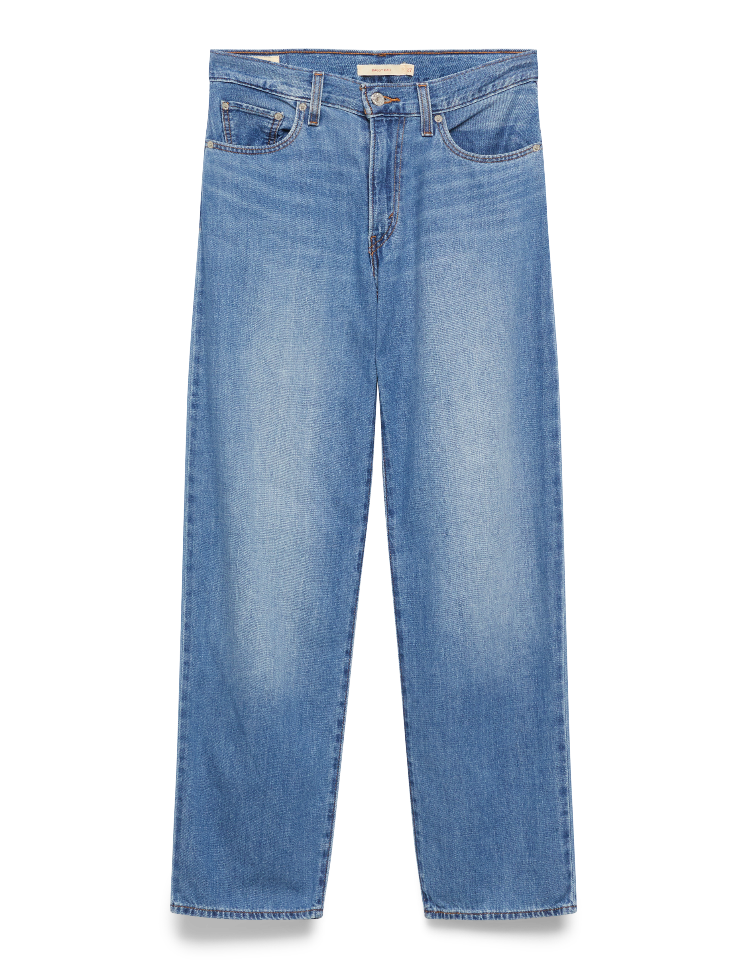 Levi's® BAGGY DAD HEAVY CHECK - Põhitooted - MED INDIGO - WORN IN / blue
