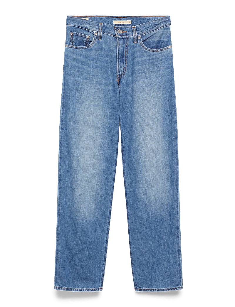 Levi's® - BAGGY DAD HEAVY CHECK - straight jeans - med indigo - worn in - 2