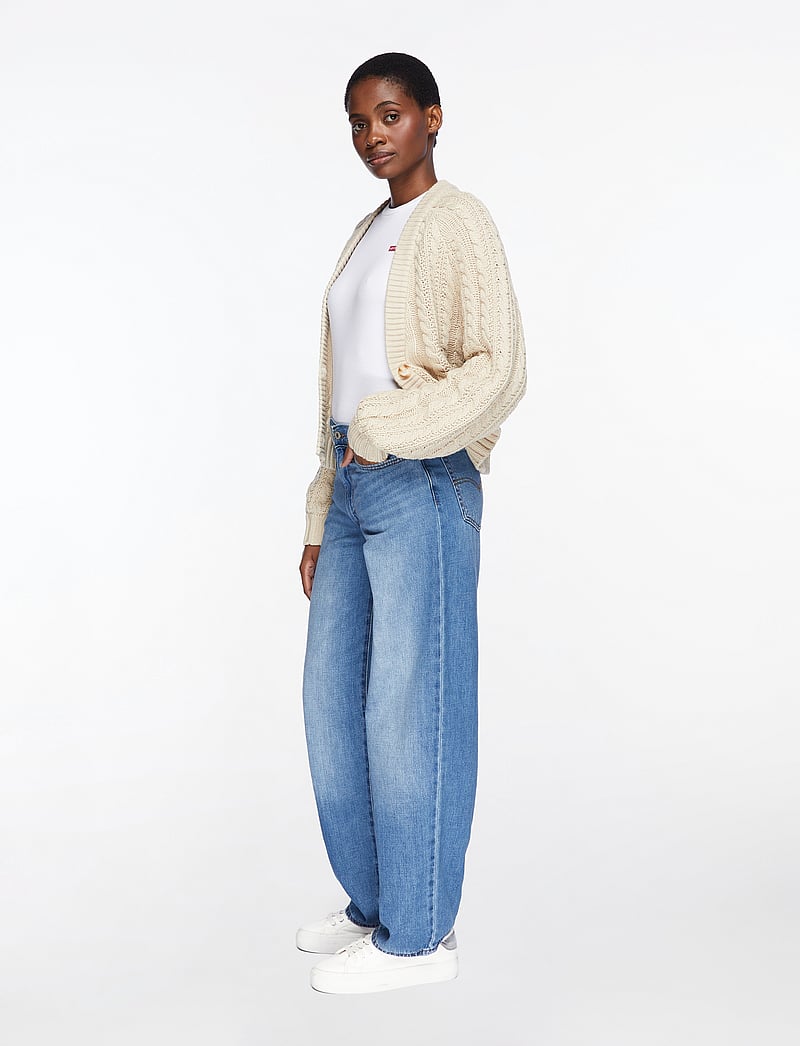 Levi's® - BAGGY DAD HEAVY CHECK - straight jeans - med indigo - worn in - 4