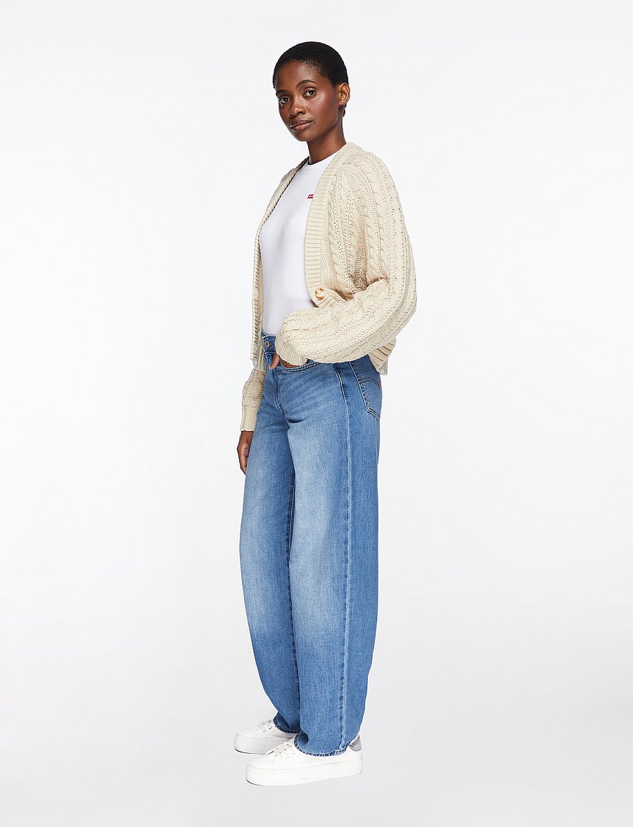 Levi's® - BAGGY DAD HEAVY CHECK - sirge säärega teksad - med indigo - worn in - 4