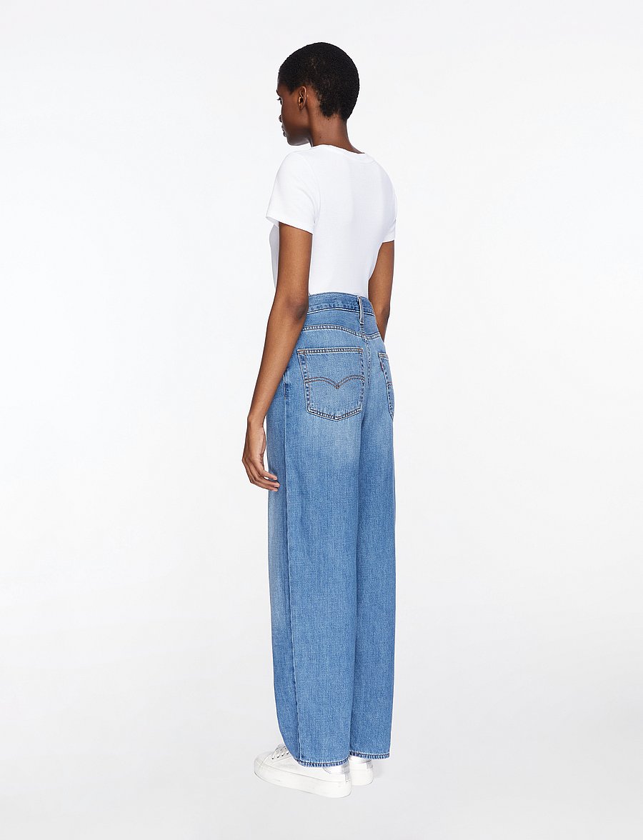 Levi's® - BAGGY DAD HEAVY CHECK - sirge säärega teksad - med indigo - worn in - 5
