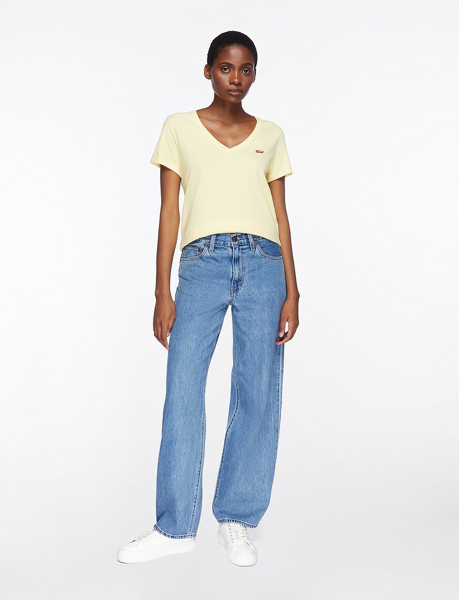 Levi's® - BAGGY DAD OWN IT STONE - raka jeans - med indigo - worn in - 3