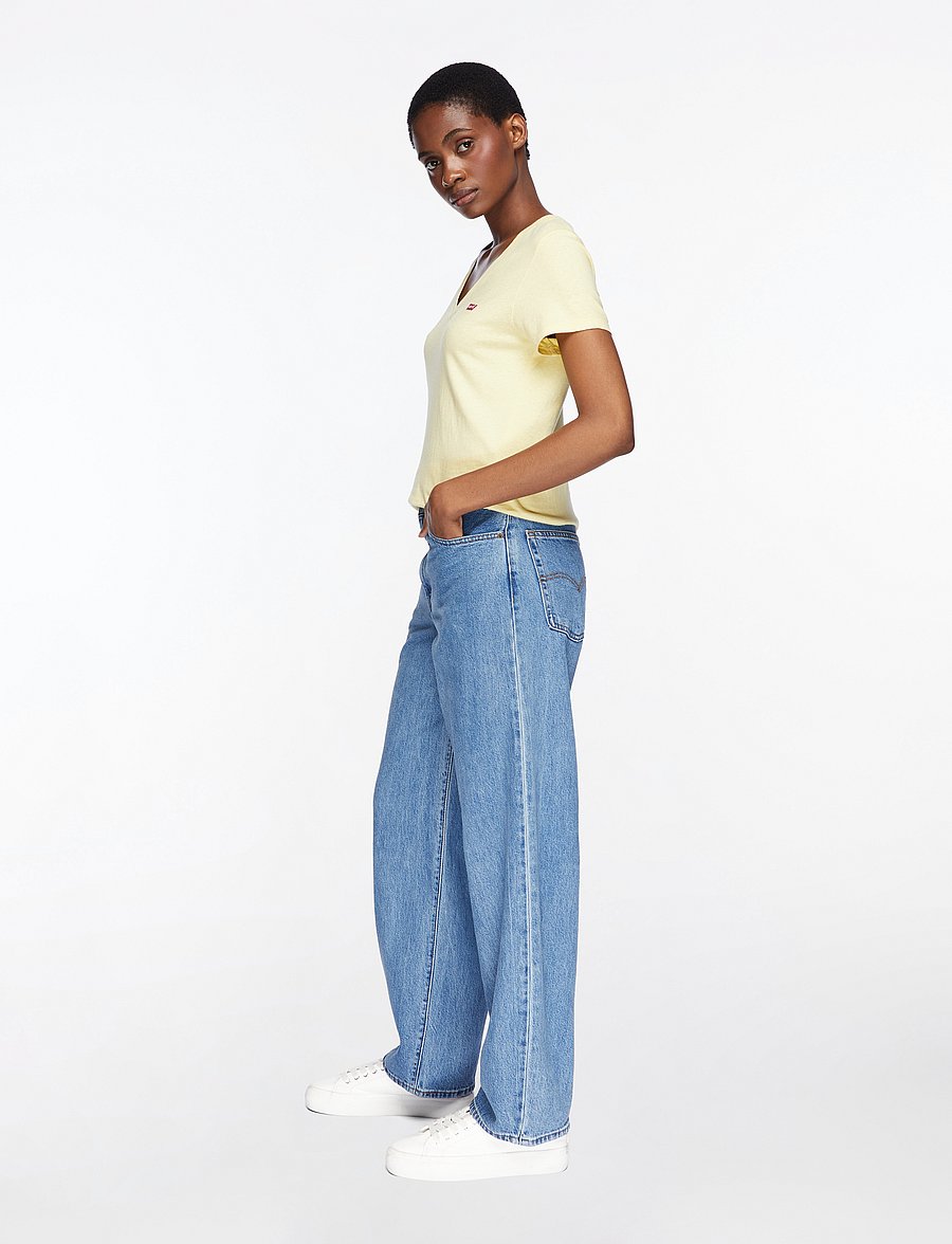 Levi's® - BAGGY DAD OWN IT STONE - raka jeans - med indigo - worn in - 4