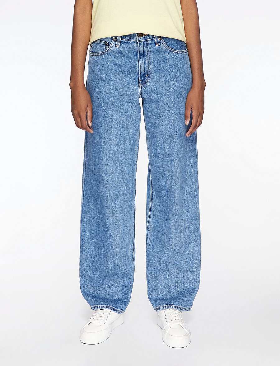 Levi's® - BAGGY DAD OWN IT STONE - raka jeans - med indigo - worn in - 0