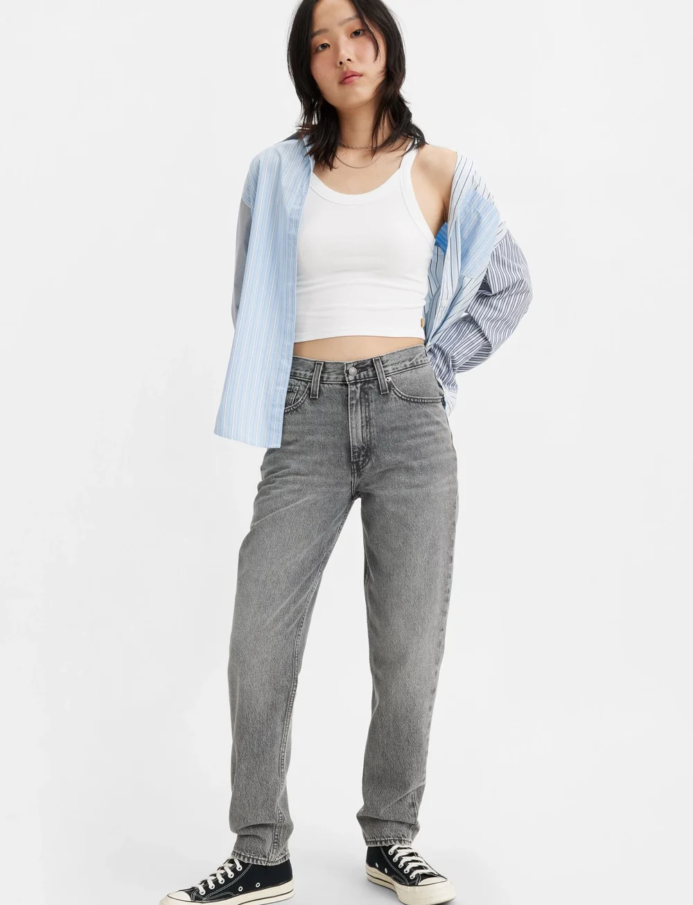 Levi's® - 80S MOM JEAN WHAT ONCE WAS - mom-lõikega teksad - greys - 0