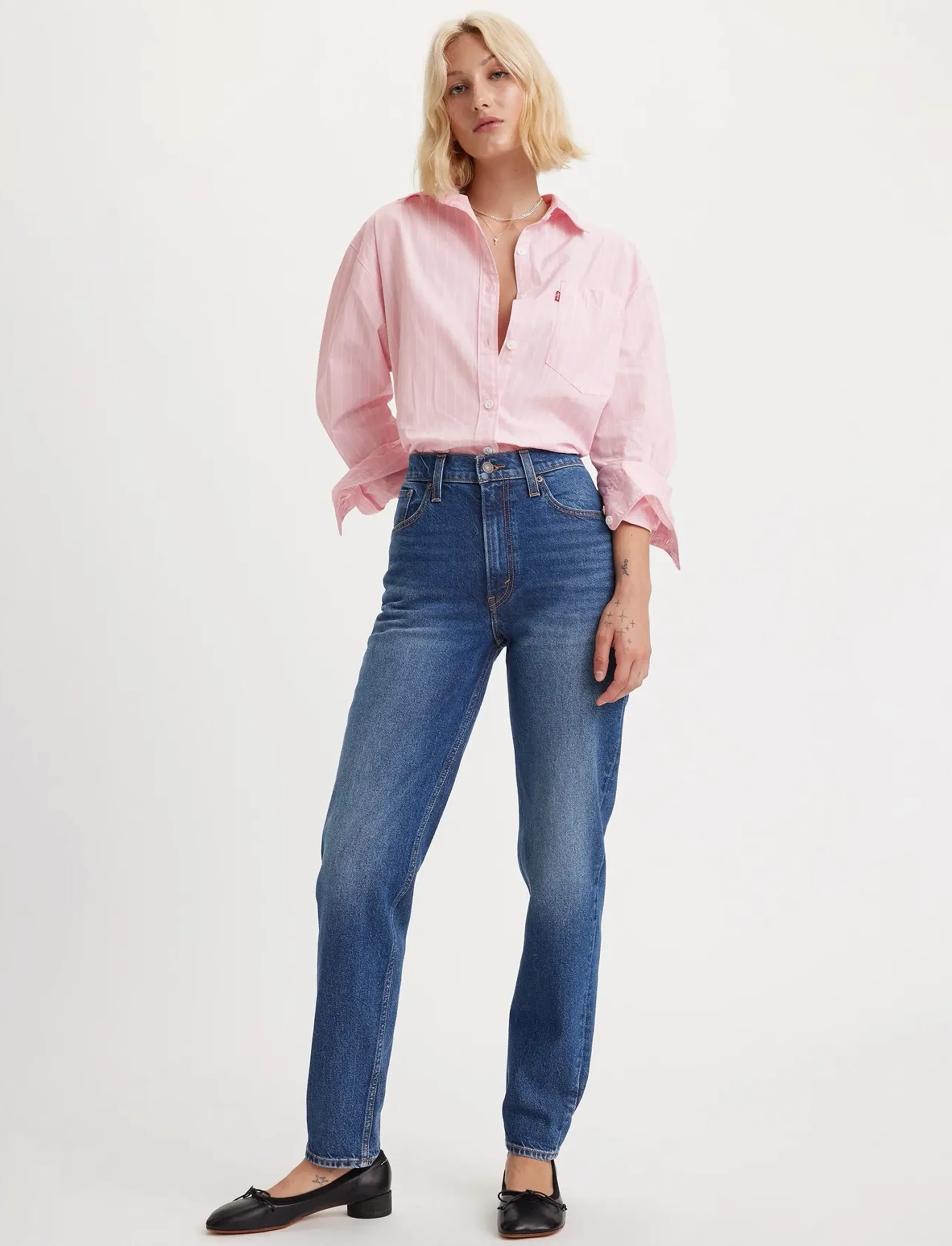 Levi's 80S Mom Jean Tough Cookie, Kvinder, Mom Jeans, Blå, Str: 29 x 32