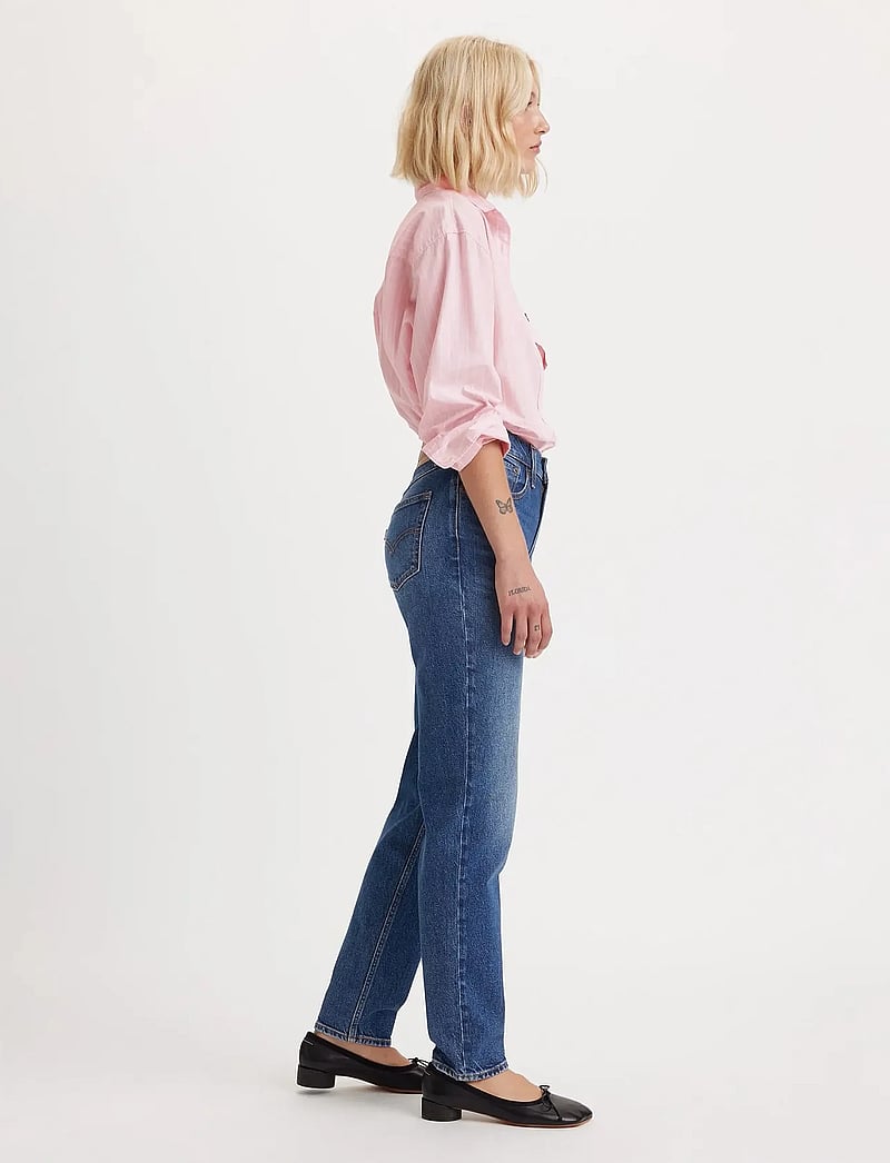Levi's® - 80S MOM JEAN TOUGH COOKIE - mom jeans - dark indigo - worn in - 3