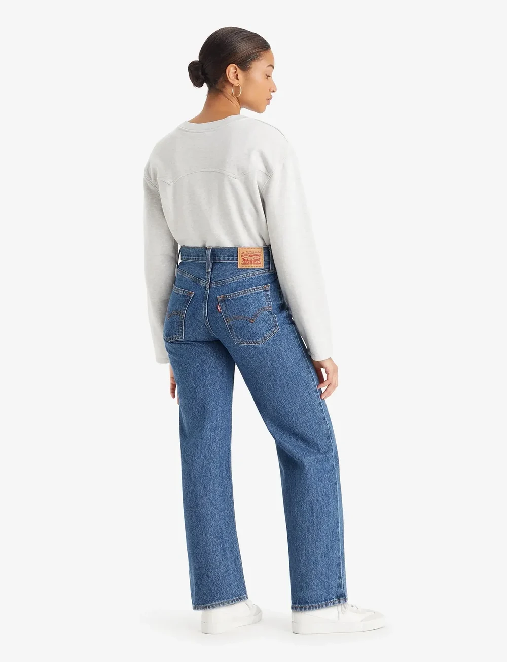 Levi's® - 94 BAGGY MASTERMIND - wide leg jeans - med indigo - worn in - 3