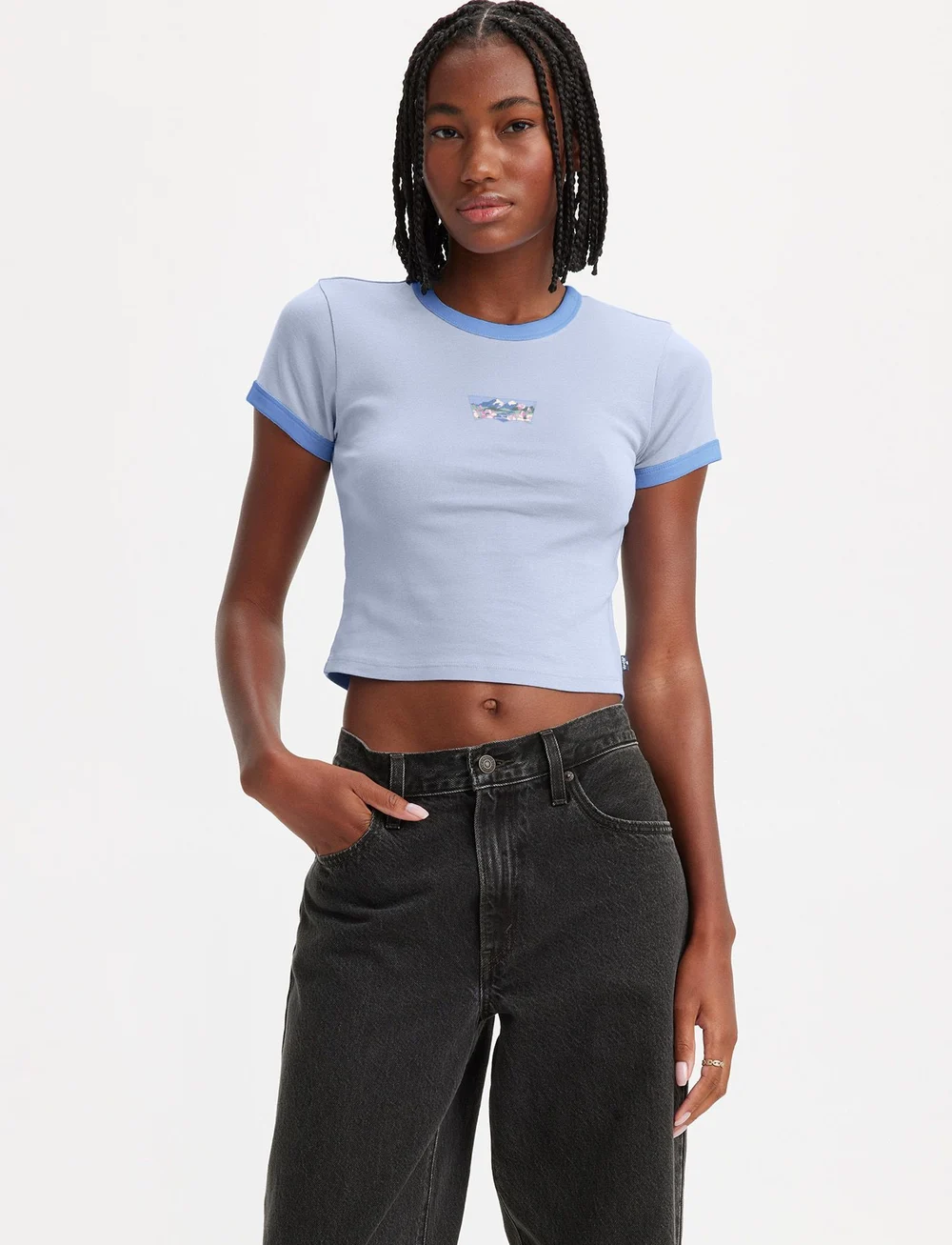 LEVI S Women Graphic Ringer Mini Tee Mini B Crop tops Boozt