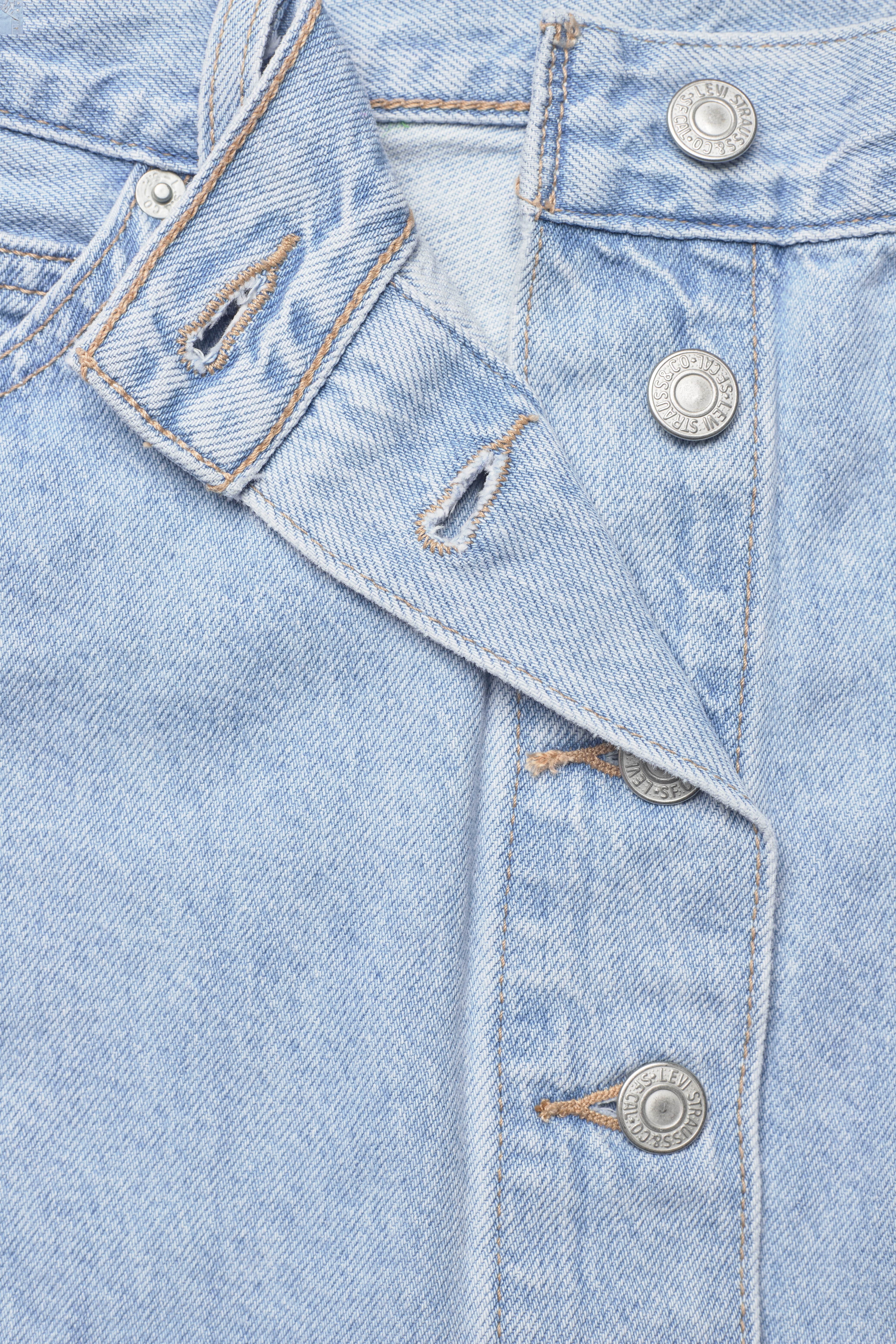 Levi's® - BUTTONFRONT SKIRT Z2035 LIGHT - light indigo - flat finis - 2