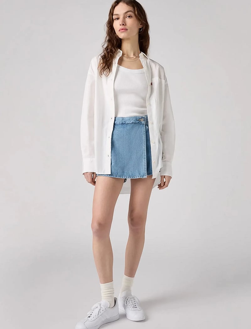 Levi's® - SKORT LIGHT INDIGO - FLAT FINISH - jeansshorts - light indigo - flat finis - 0