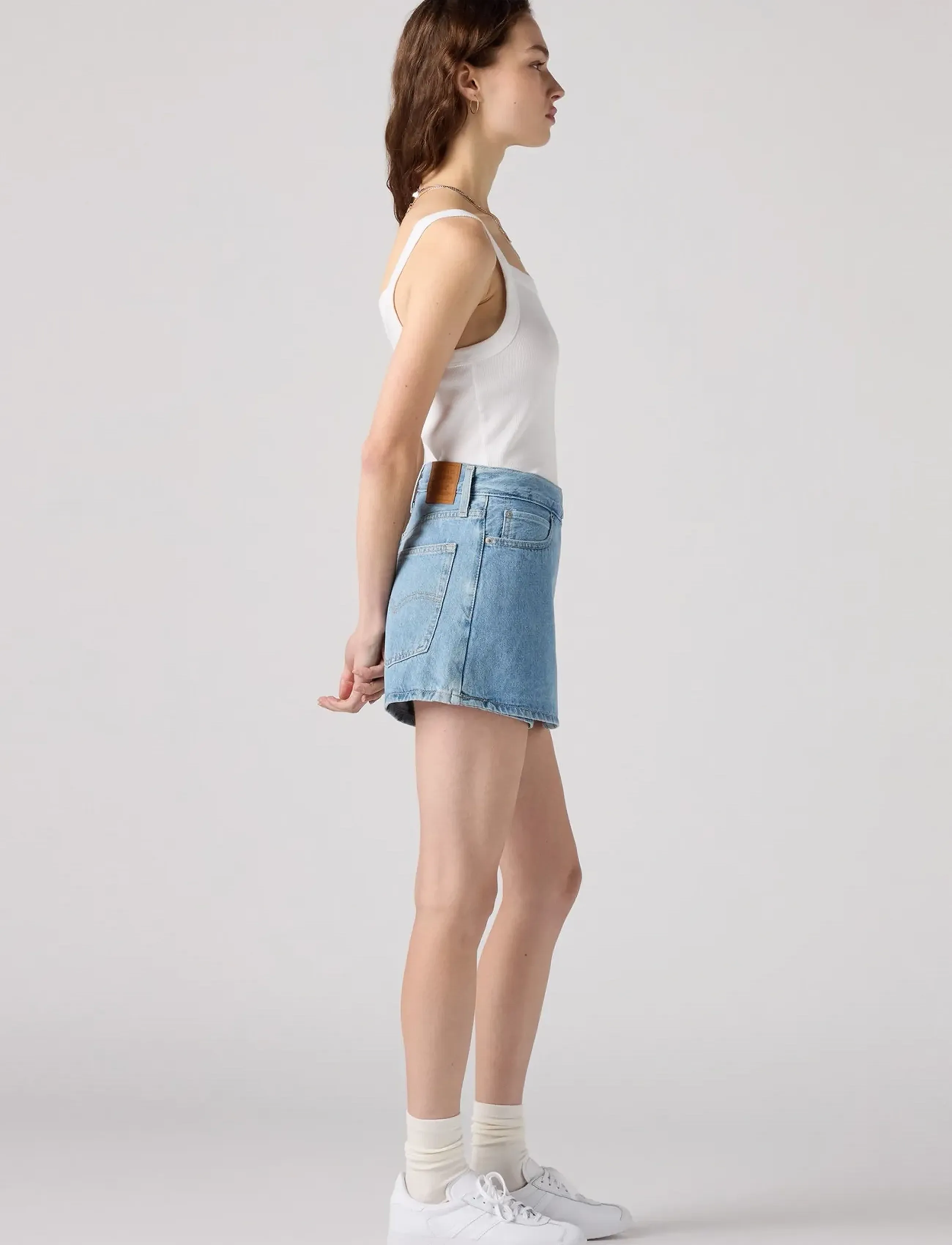 Levi's® - SKORT LIGHT INDIGO - FLAT FINISH - jorts - light indigo - flat finis - 3