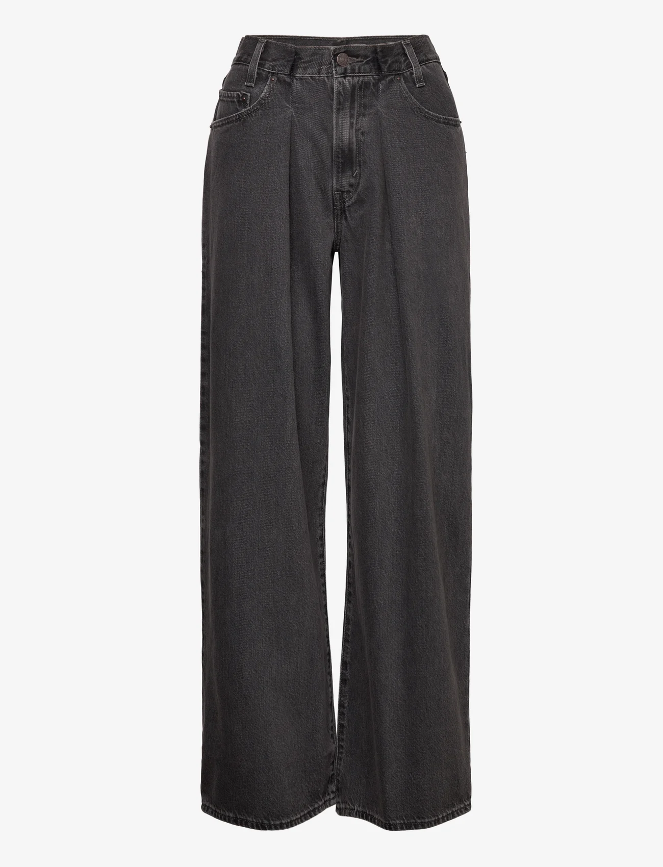 LEVI´S Women - FOLDED PLEATED BAGGY LOSE CONT - jeans met wijde pijpen - blacks - 0