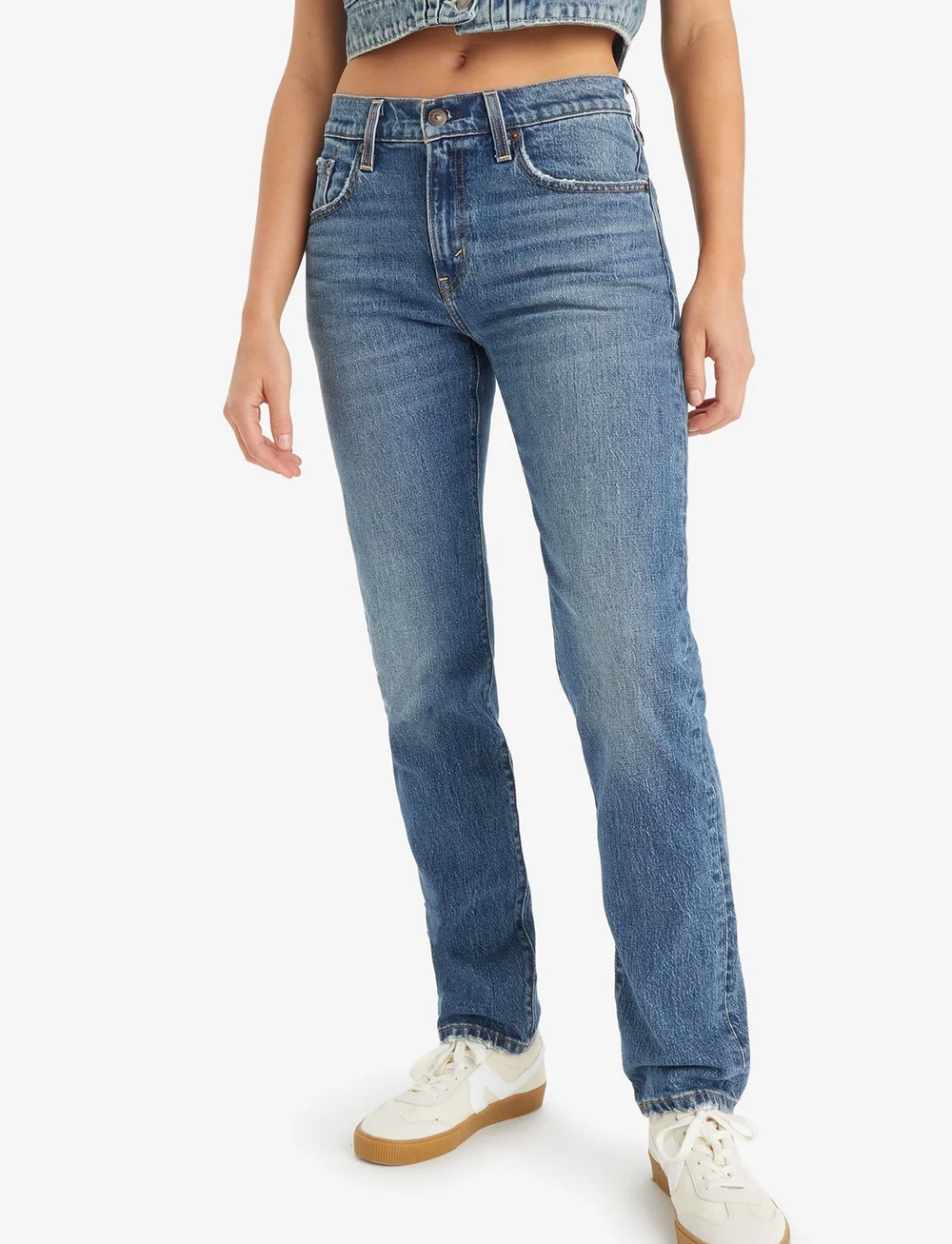 Women's levi's 505 straight jeans hotsell