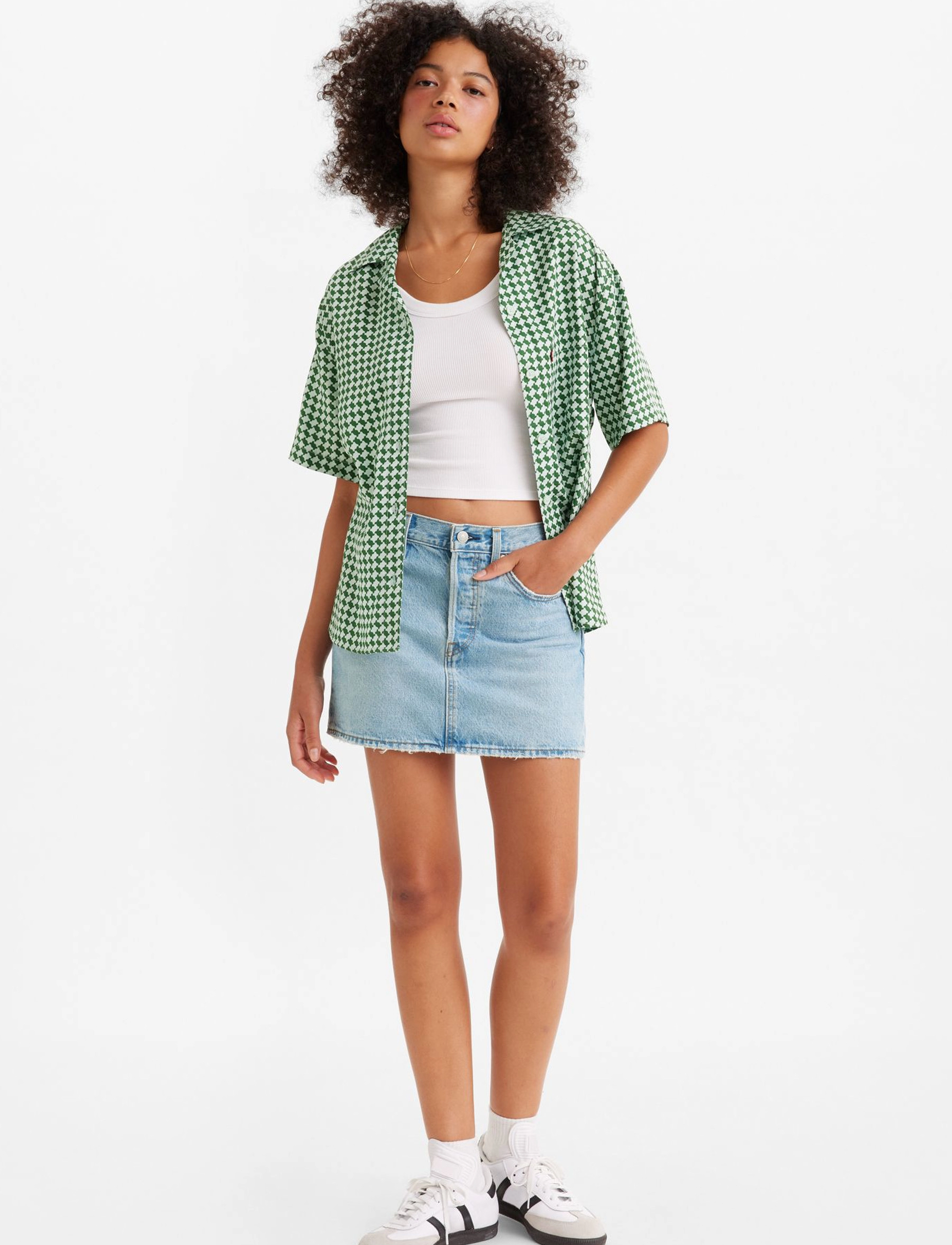 Levi's® - ICON SKIRT FRONT AND CENTER - light indigo - worn in - 3