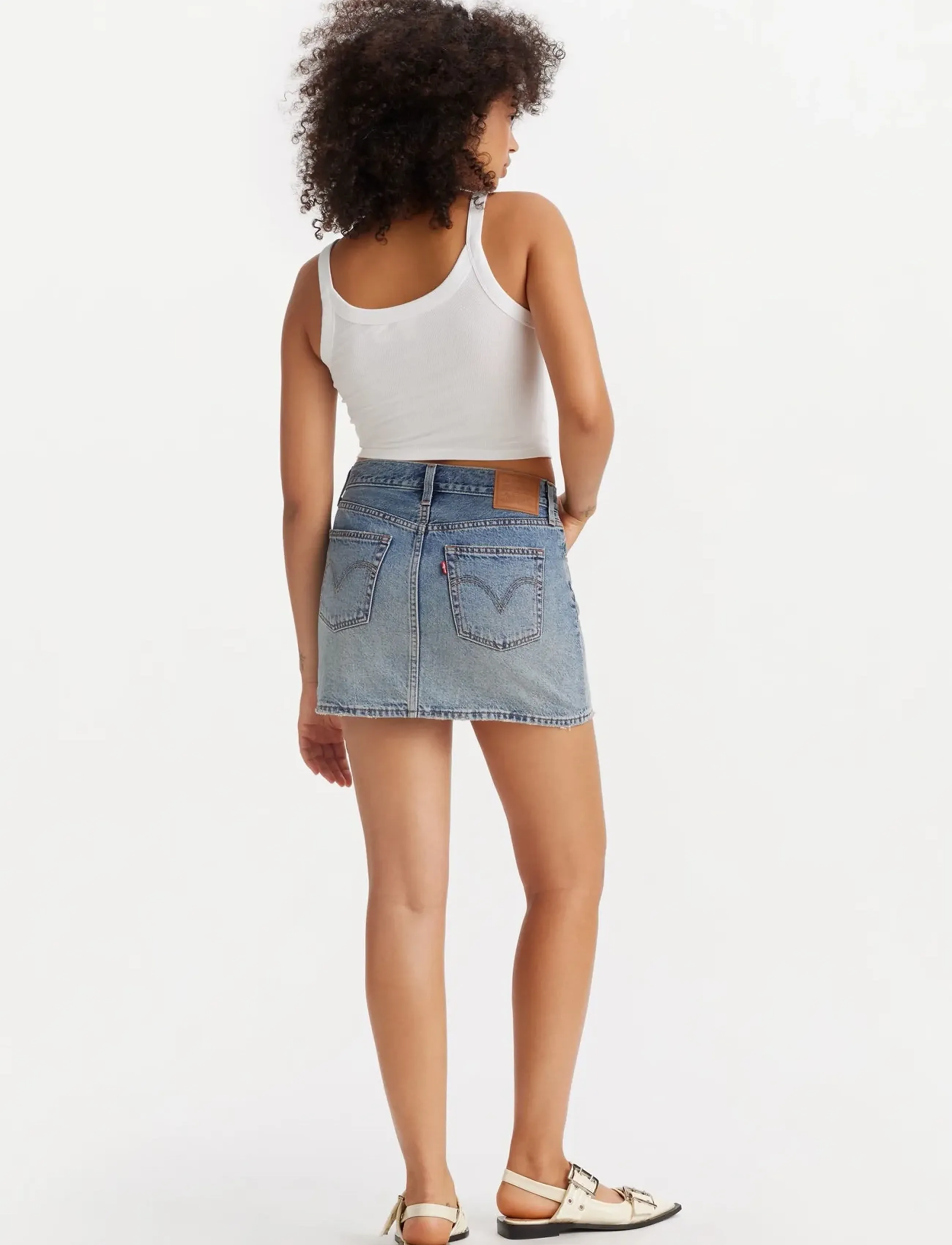 Levi's® - ICON SKIRT RIGHT HERE RIGHT NO - med indigo - worn in - 4