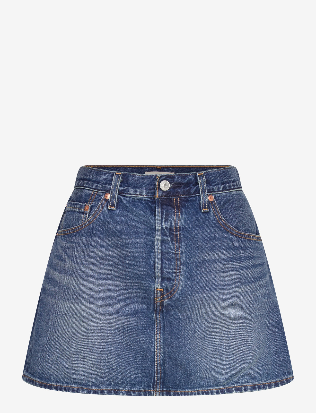 Levi's® - ICON SKIRT PHOENIX RISING SKIR - jeansröcke - dark indigo - worn in - 1