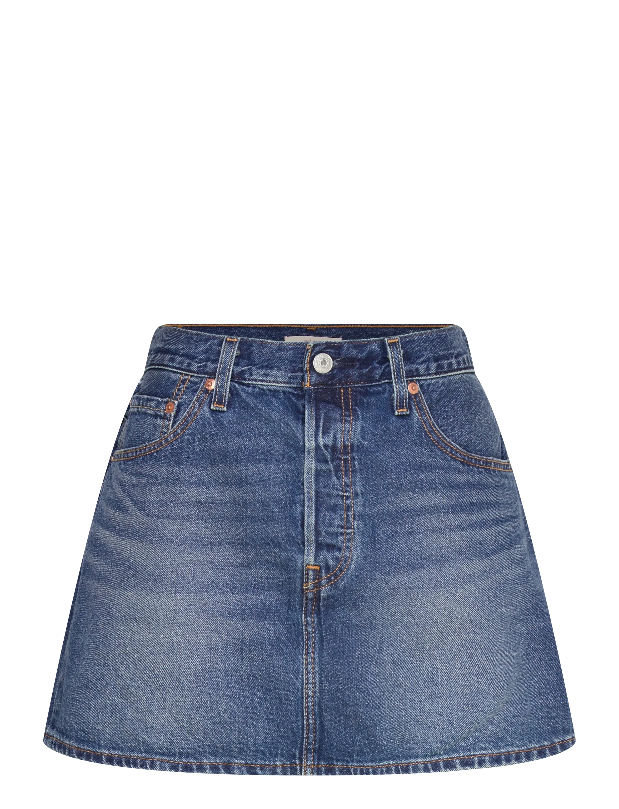 Levi's® ICON SKIRT PHOENIX RISING SKIR - Klær - DARK INDIGO - WORN IN / blue