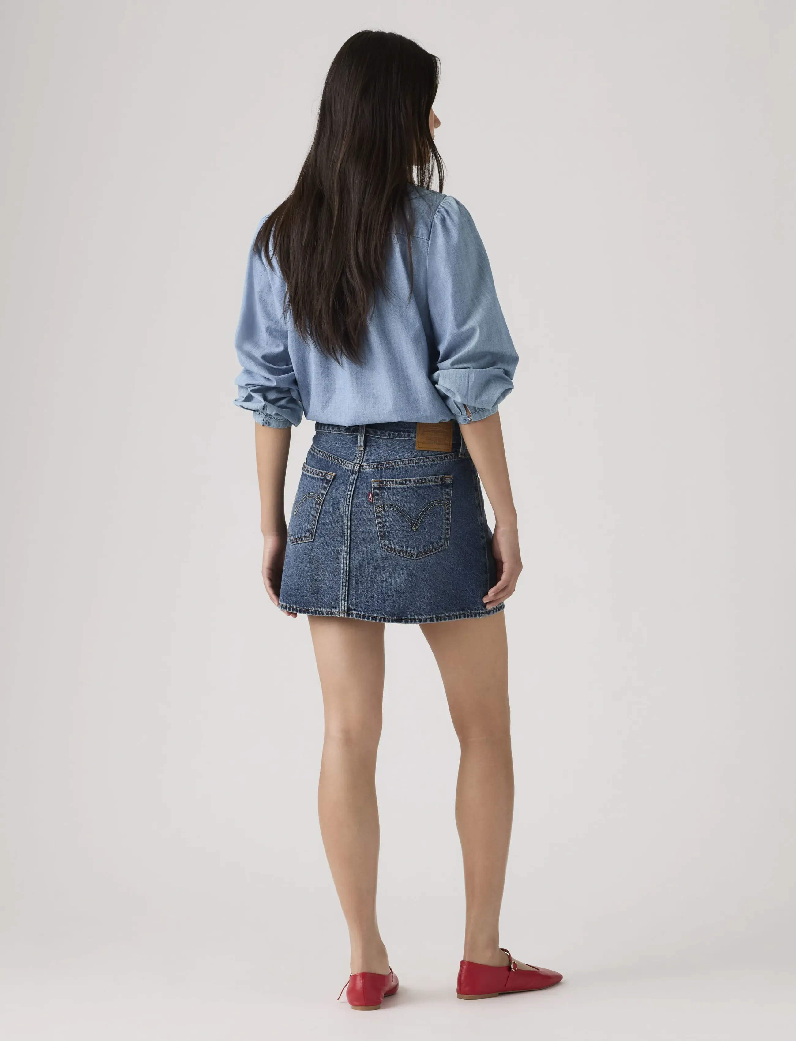 Levi's® - ICON SKIRT PHOENIX RISING SKIR - jeanskjolar - dark indigo - worn in - 4