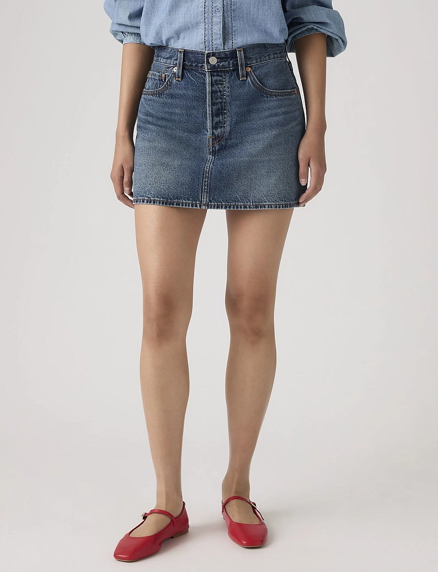 Levi's® - ICON SKIRT PHOENIX RISING SKIR - denim skirts - dark indigo - worn in - 5