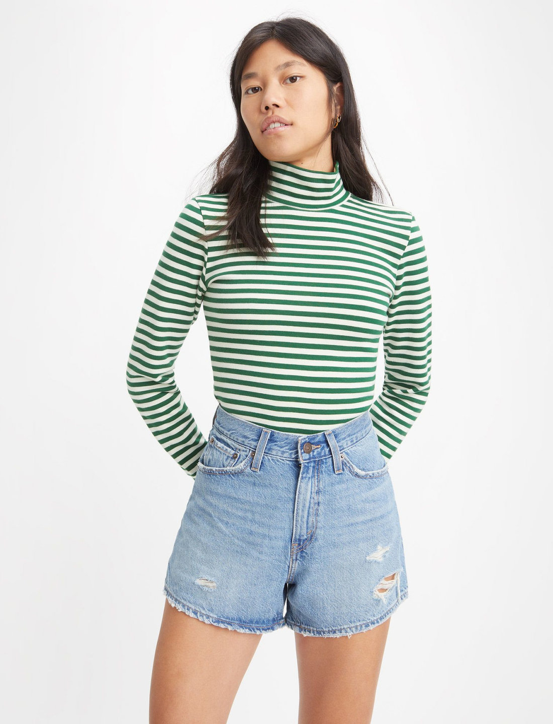 Womens top mom shorts
