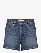 80S MOM SHORT YOU SURE CAN - MED INDIGO - WORN IN