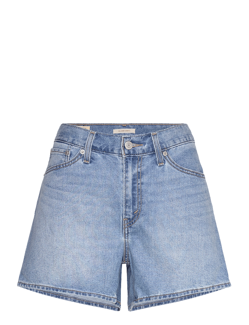 Levi's® - 80S MOM SHORT COOL WISE OWL - jeansshorts - light indigo - worn in - 1
