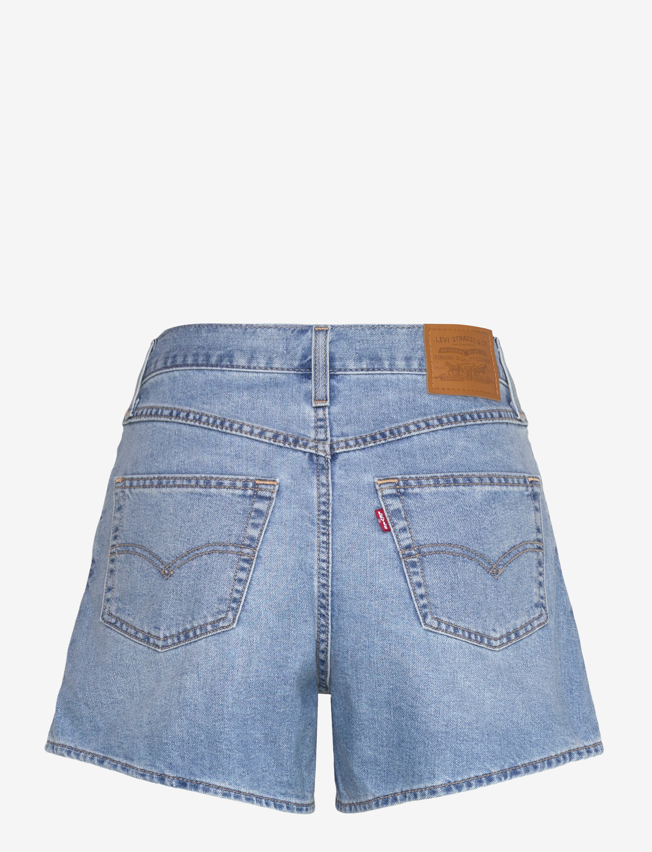 Levi's® - 80S MOM SHORT COOL WISE OWL - jeansshorts - light indigo - worn in - 2