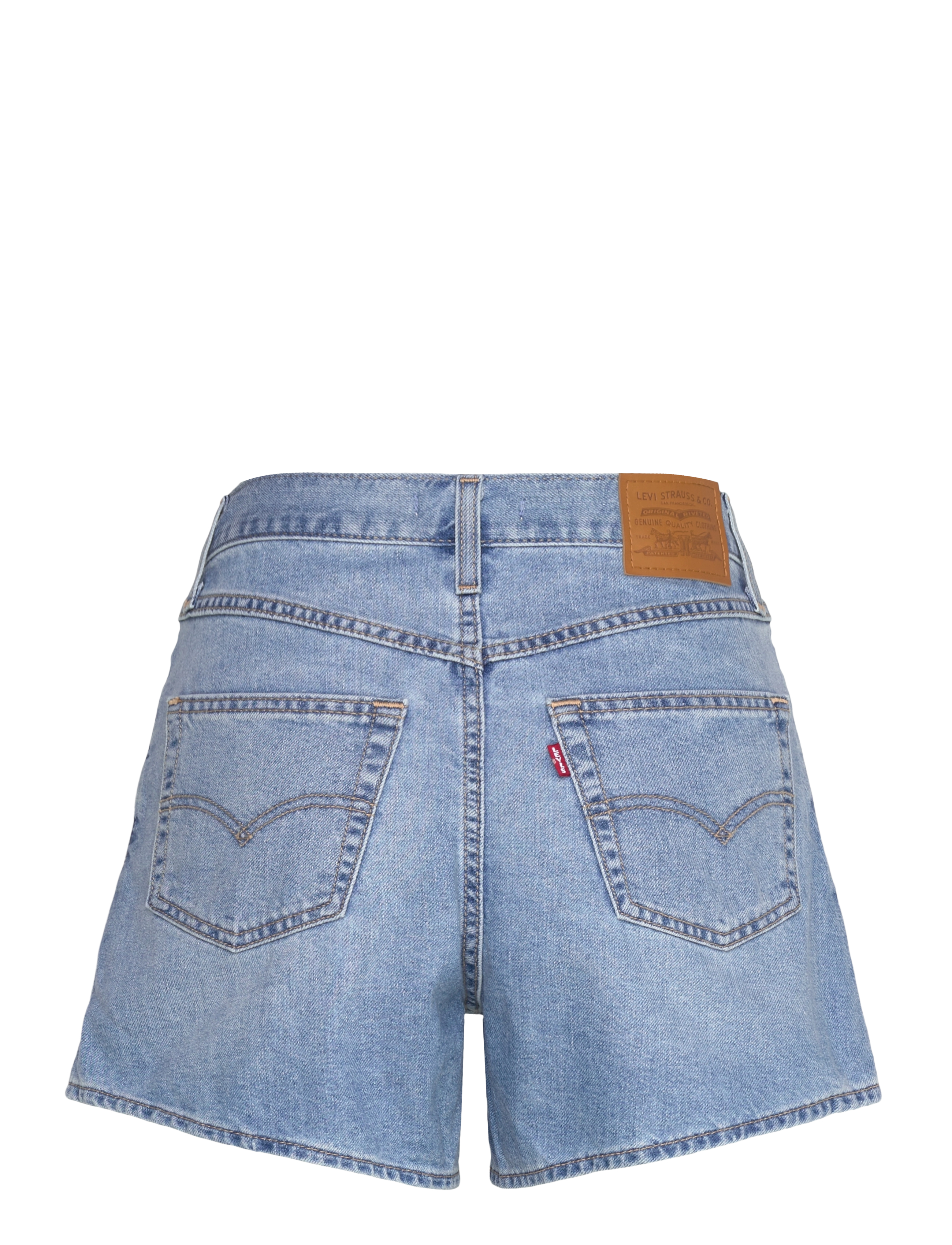 Levi's® - 80S MOM SHORT COOL WISE OWL - light indigo - worn in - 2