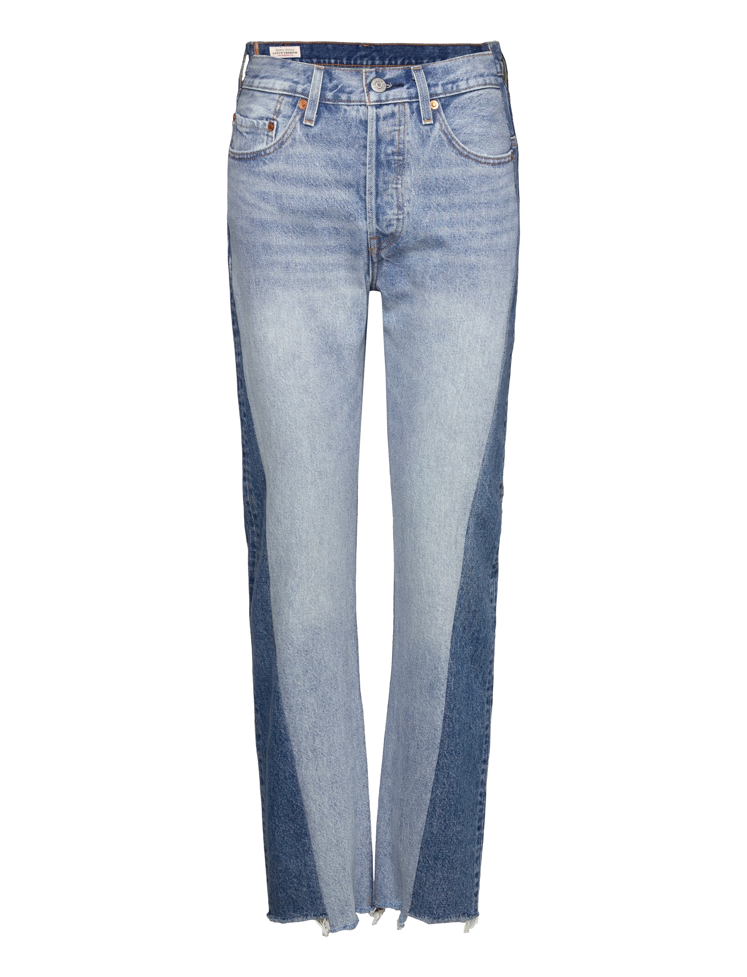 Levi's® - 501 JEANS SPLICED AB855 MEDIUM - med indigo - worn in - 1