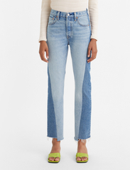 LEVI´S Women - 501 JEANS SPLICED AB855 MEDIUM - raka jeans - med indigo - worn in - 2