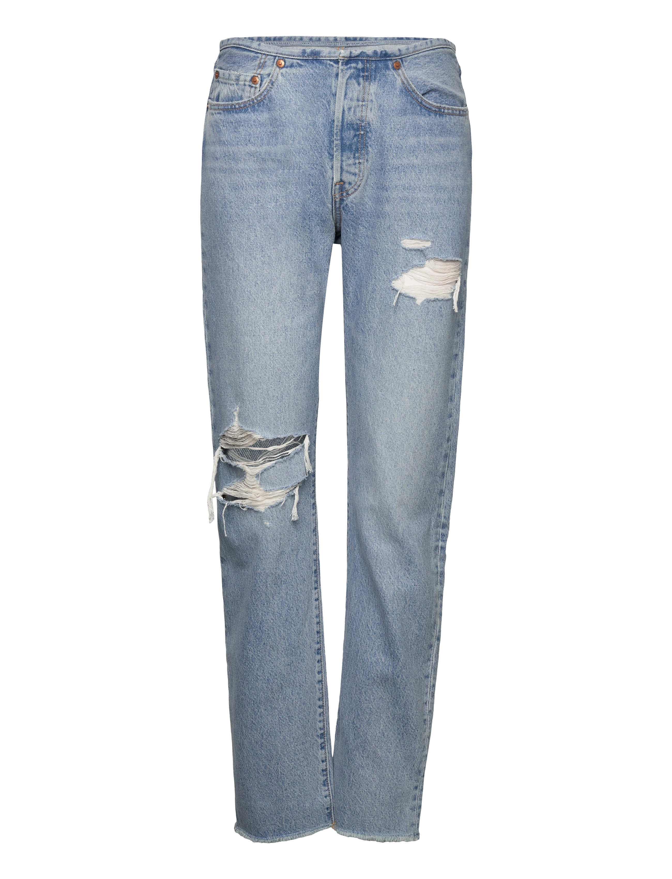 Levi's® - 501 JEANS MINI WAIST Z8081 LIG - light indigo - worn in - 1