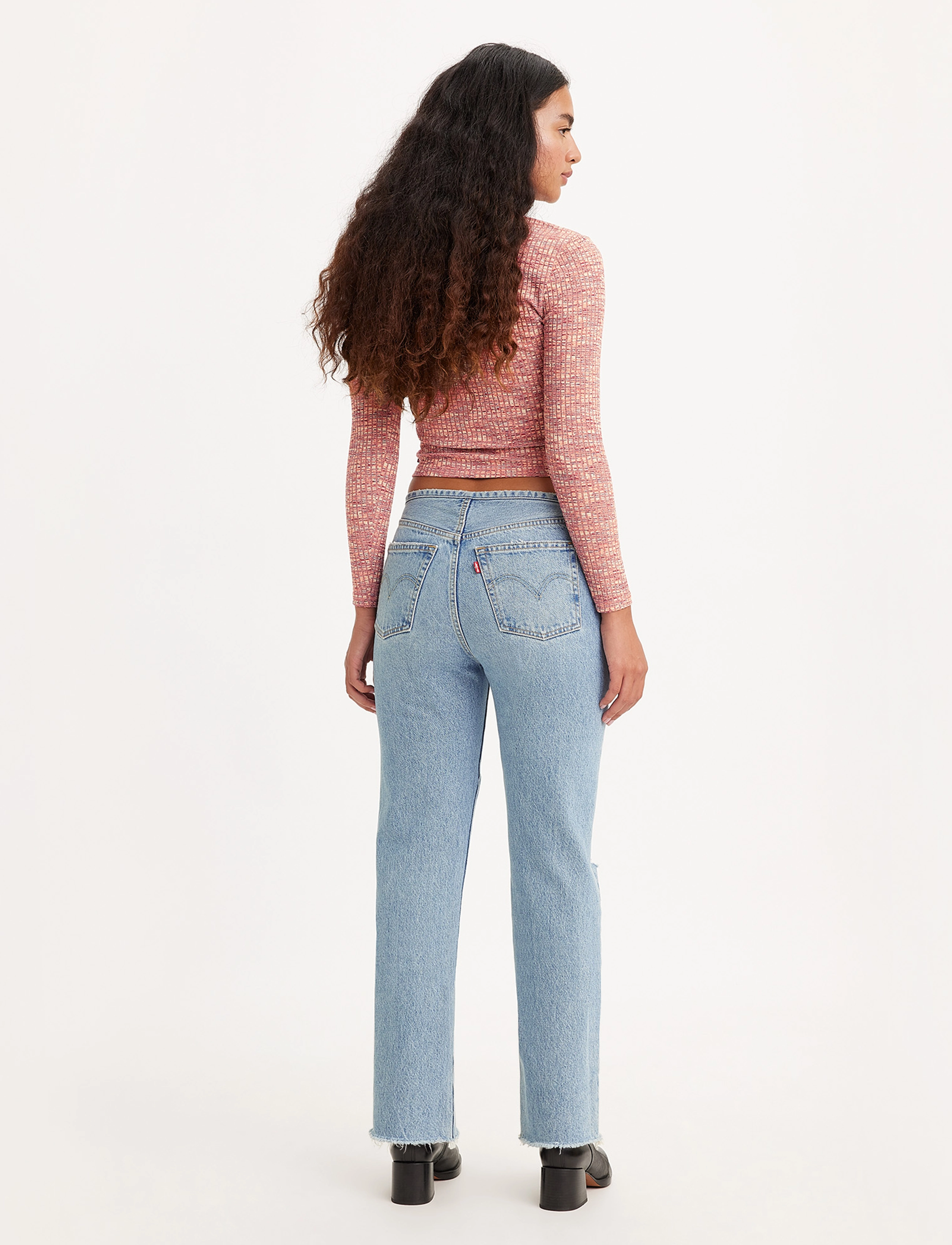 Levi's® - 501 JEANS MINI WAIST Z8081 LIG - light indigo - worn in - 4