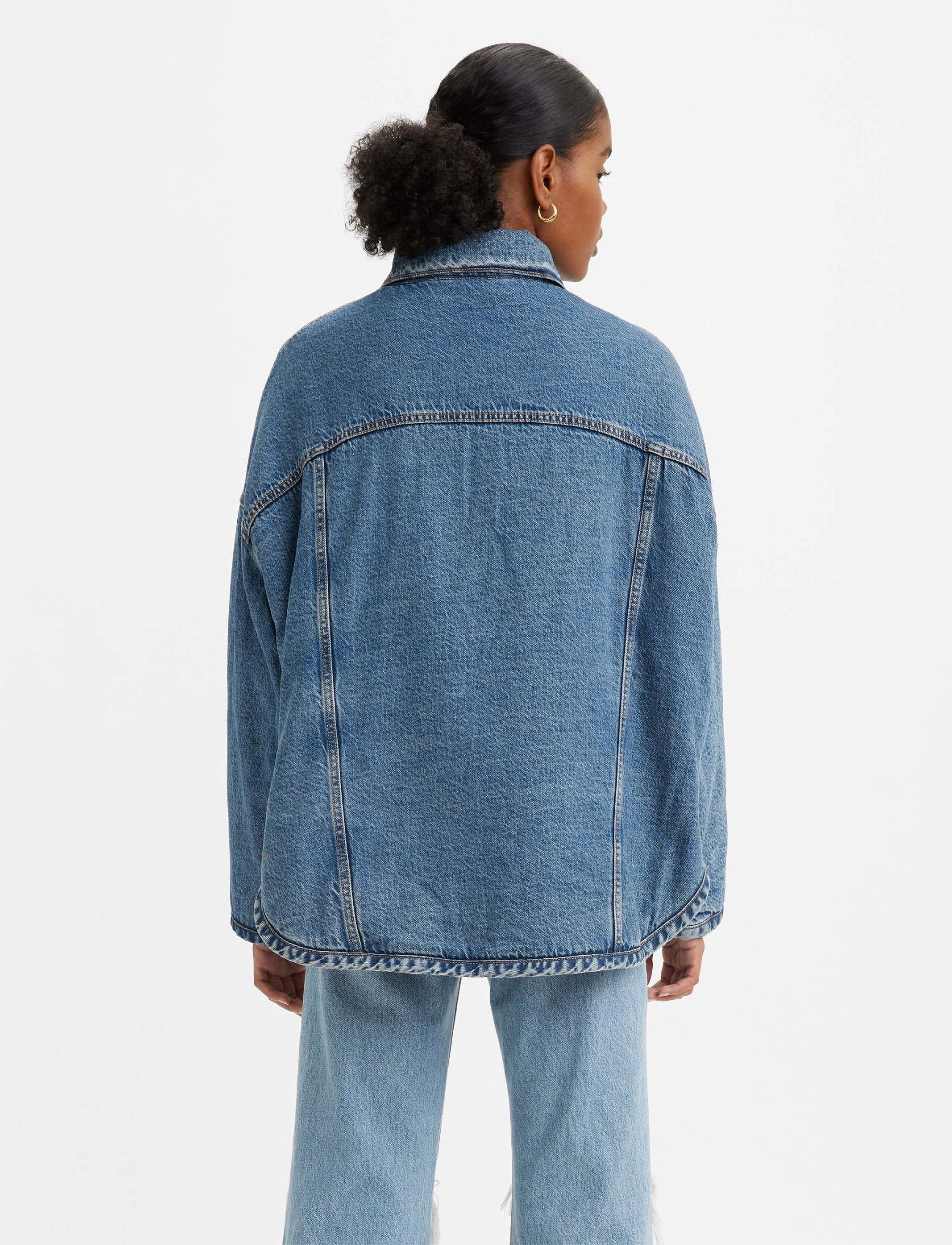 LEVI´S Women - FLY TRUCKER Z7904 MEDIUM INDIG - med indigo - worn in - 4