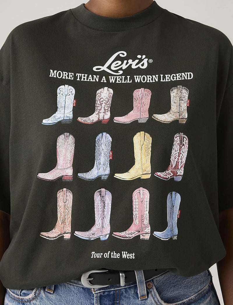 Levi's® - GRAPHIC SHORT STACK TEE TEE AL - t-shirts - blacks - 4