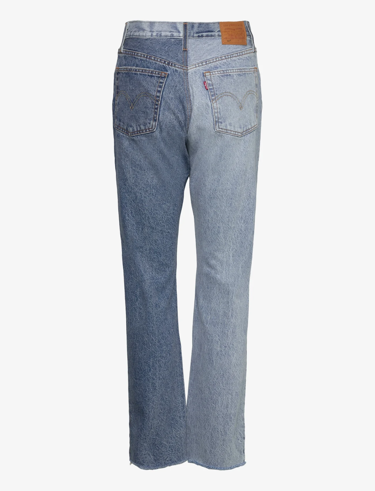 LEVI´S Women - 501 JEANS TWO TONE AB844 INDIG - raka jeans - med indigo - worn in - 1