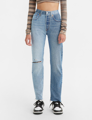 LEVI´S Women - 501 JEANS TWO TONE AB844 INDIG - raka jeans - med indigo - worn in - 2