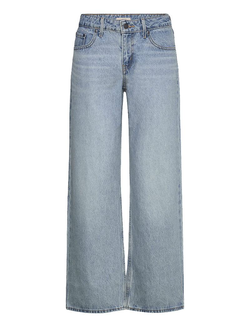 Levi's® - LOW LOOSE BLASTED STONE CLEAN - hosen mit weitem bein - light indigo - worn in - 1