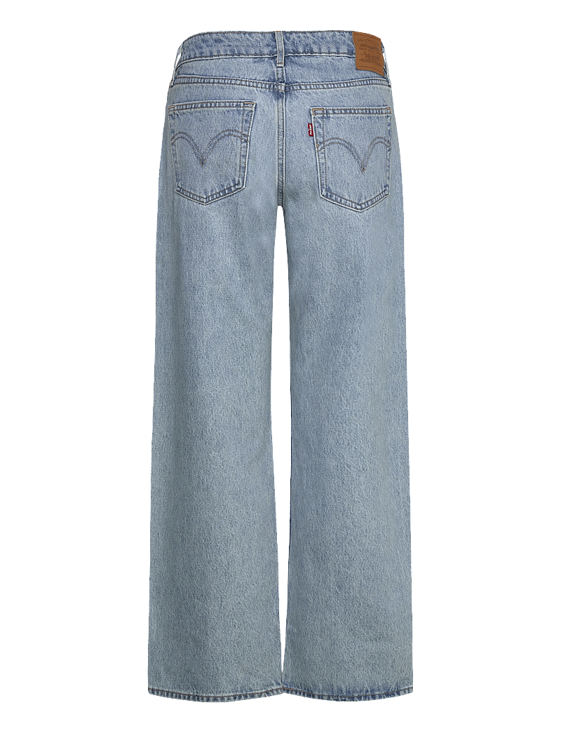 Levi's® - LOW LOOSE BLASTED STONE CLEAN - hosen mit weitem bein - light indigo - worn in - 2