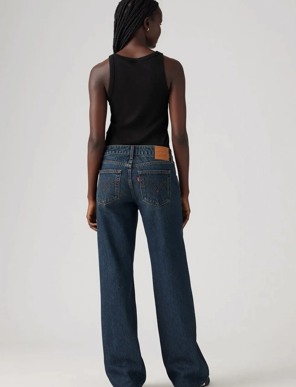 Levi's® - LOW LOOSE TOMORROW MORNING - hosen mit weitem bein - dark indigo - worn in - 4