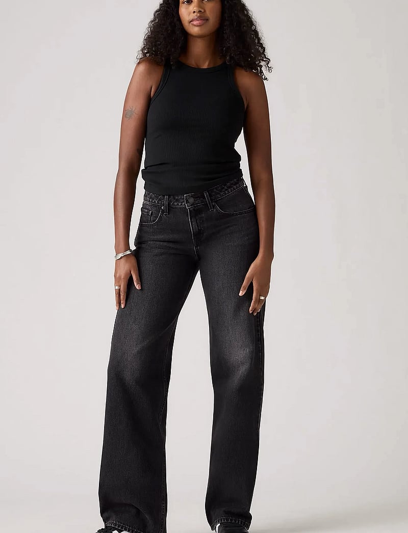 Levi's® - LOW LOOSE TECH STORM - hosen mit weitem bein - blacks - 0