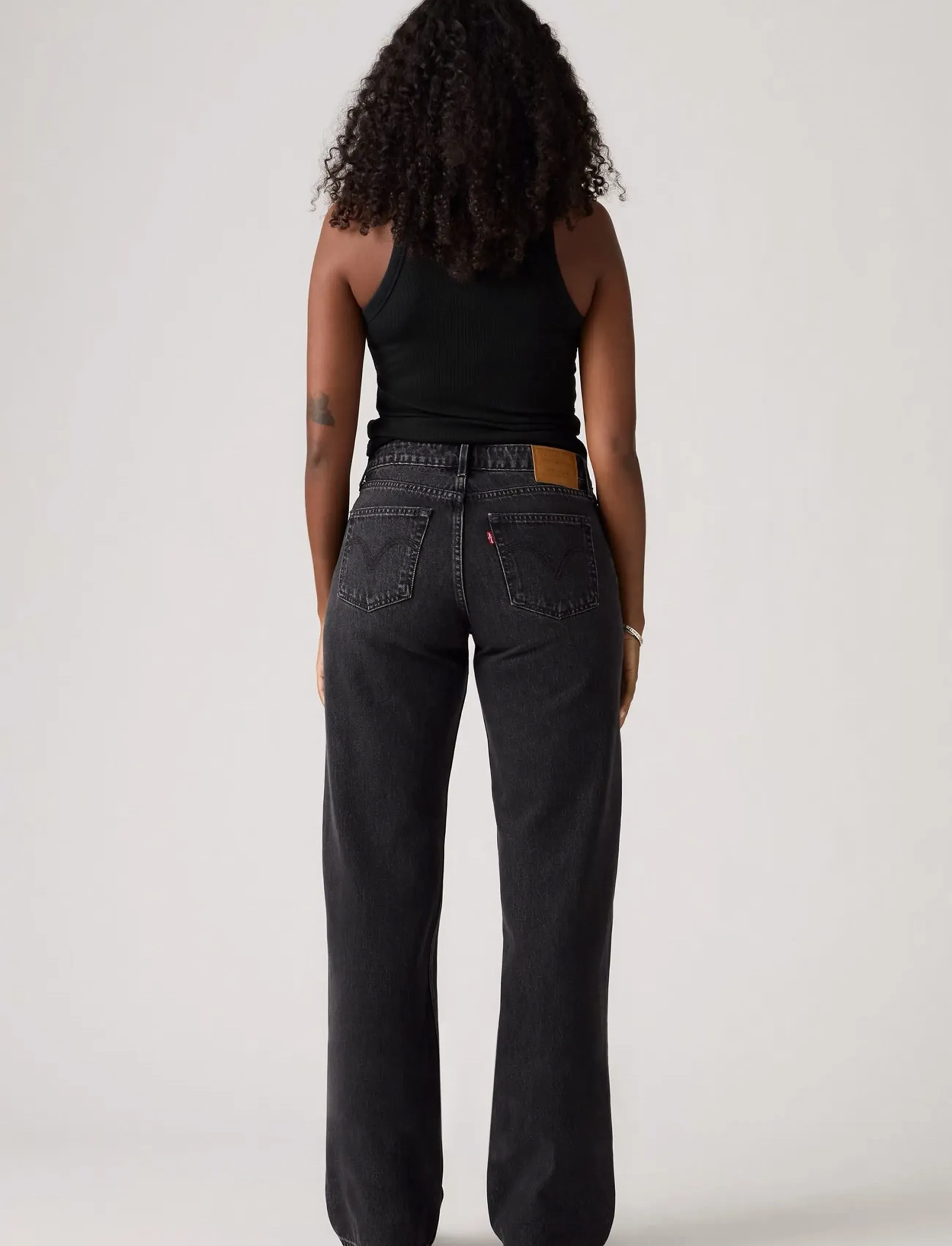 Levi's® - LOW LOOSE TECH STORM - hosen mit weitem bein - blacks - 4
