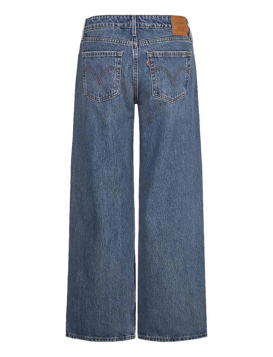 Levi's® - LOW LOOSE RESCUED CITY - hosen mit weitem bein - med indigo - worn in - 2