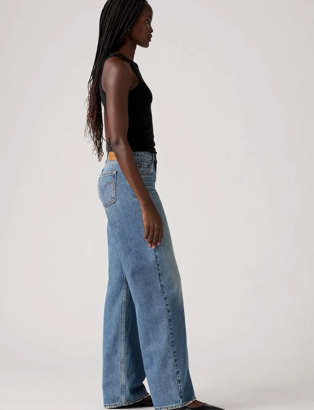 Levi's® - LOW LOOSE RESCUED CITY - vida jeans - med indigo - worn in - 3