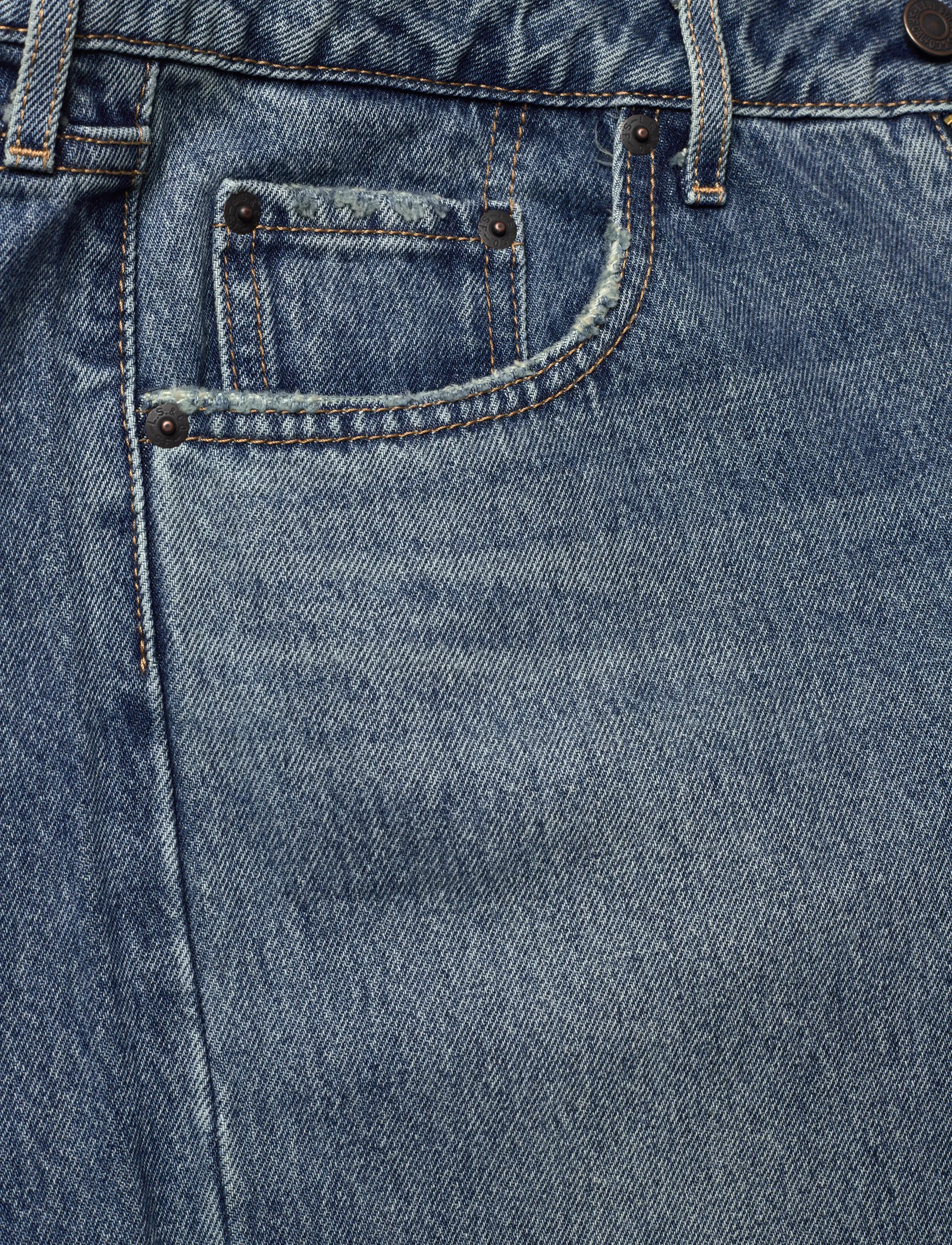 Levi's® - LOW LOOSE RESCUED CITY - med indigo - worn in - 5